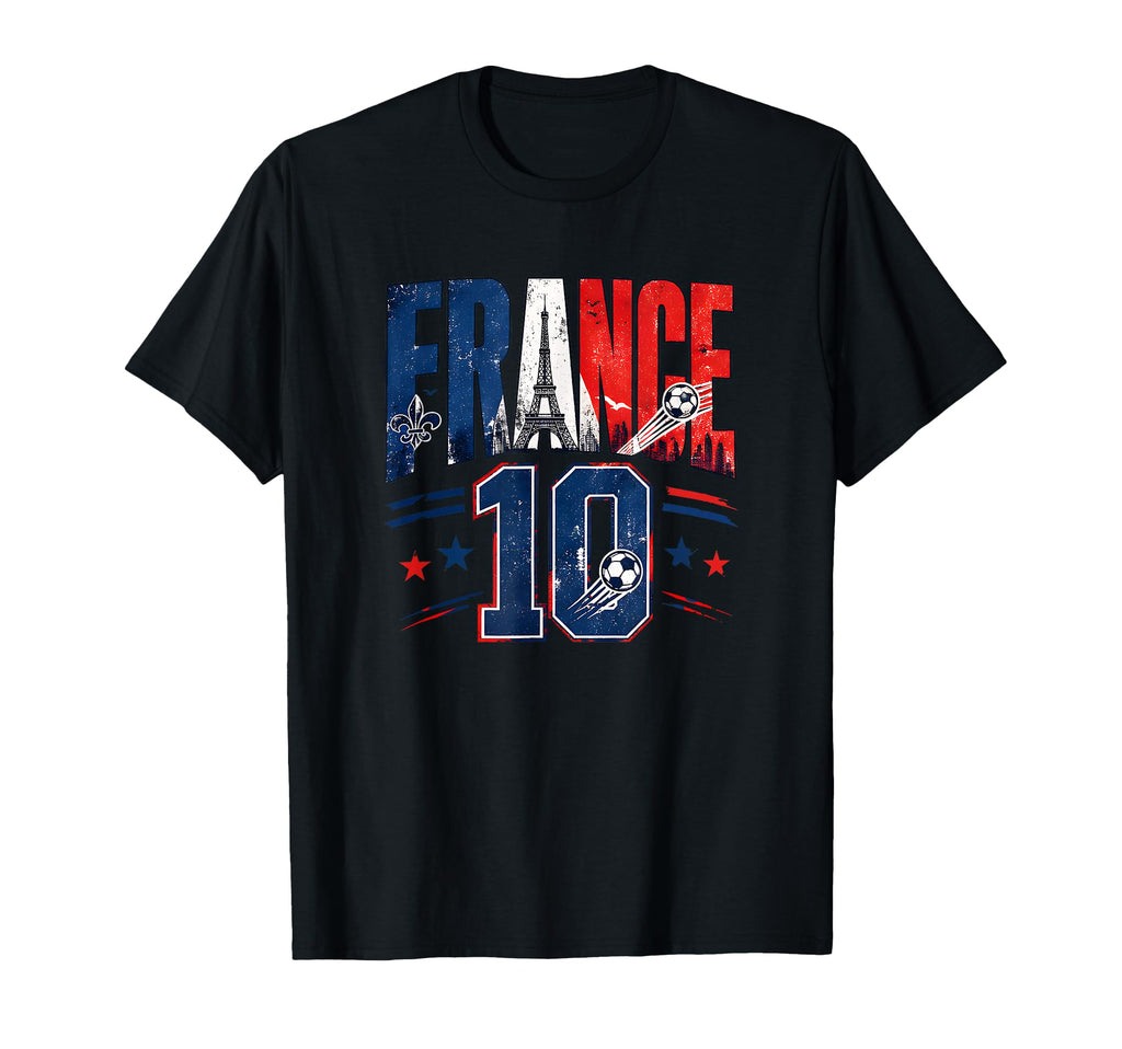 France Football 10 Soccer Lovers T-Shirt - Streetwear Style for Adults