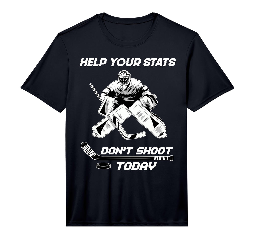 Mens Ice Hockey Goalkeeper Ice Hockey T-Shirt - Trendy Graphic for Adults