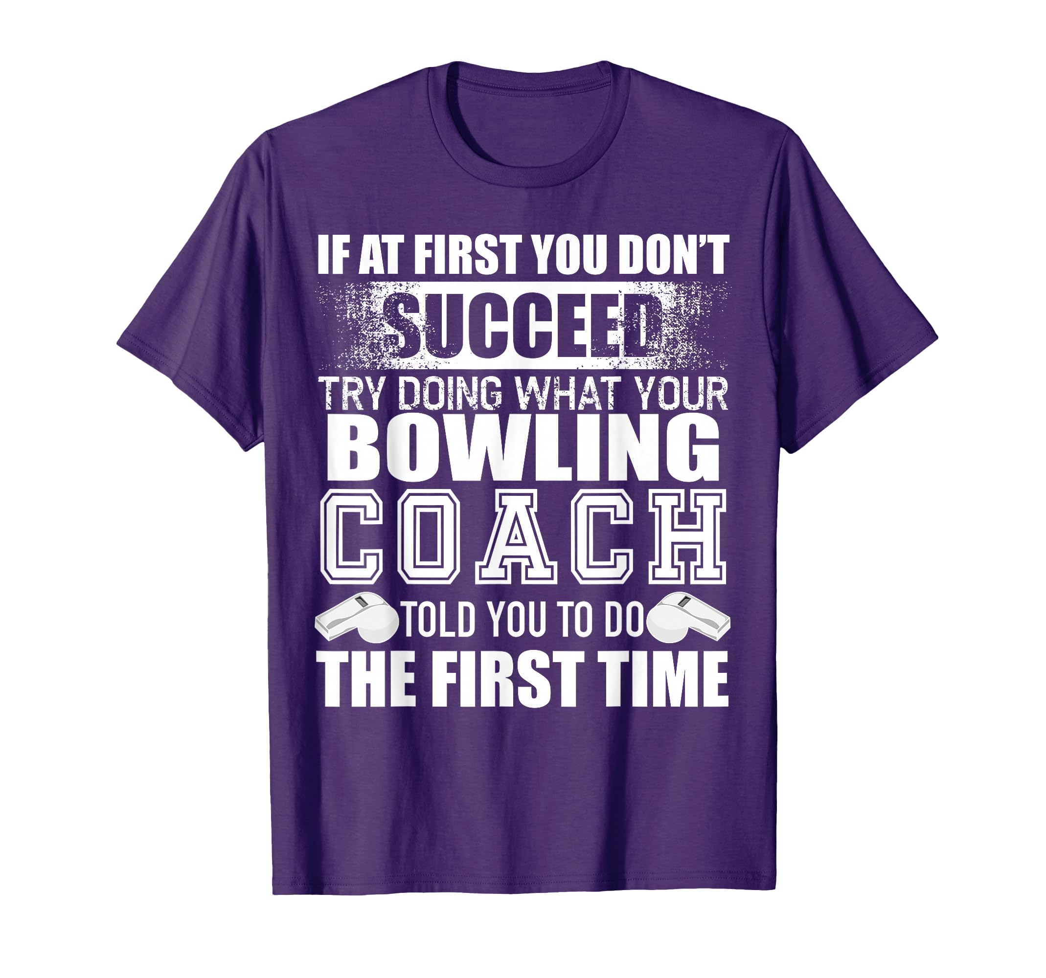 Funny Bowling Coach Thank You Gift T-Shirt - Fun Novelty Design for Adults