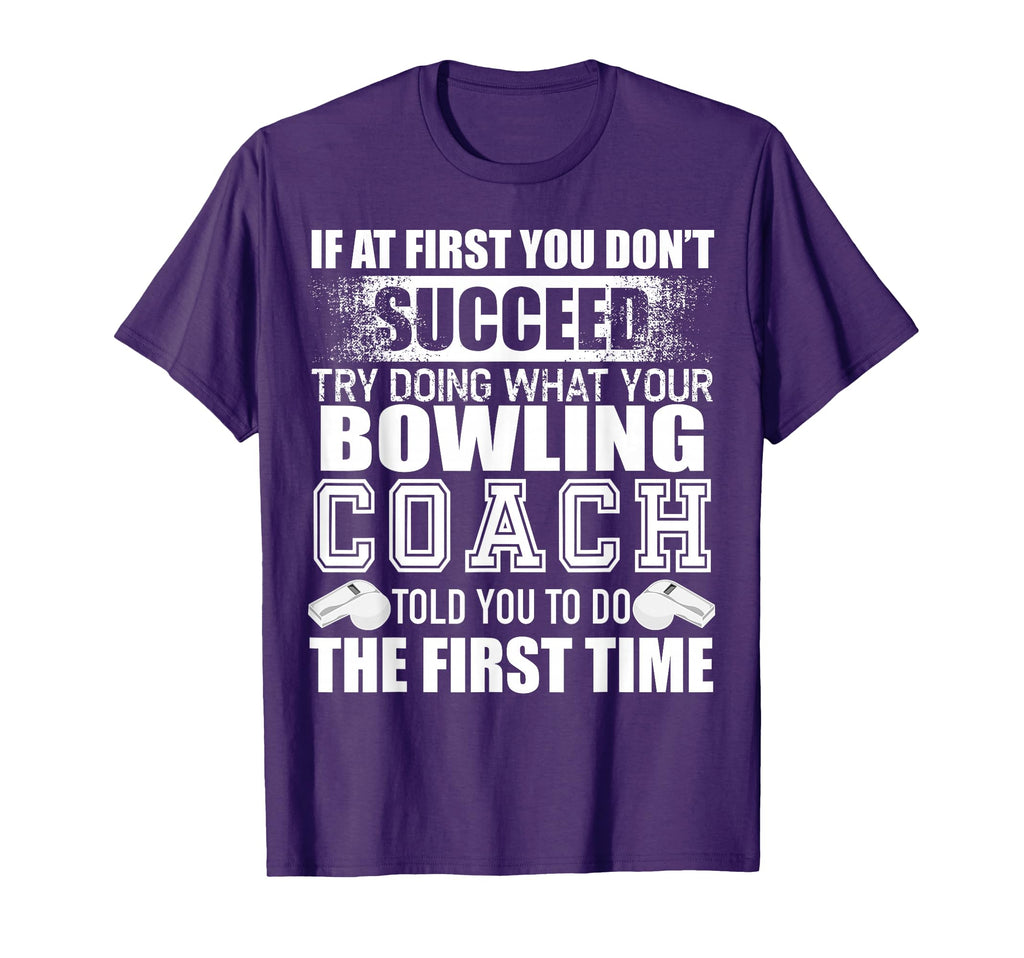 Funny Bowling Coach Thank You Gift T-Shirt - Graphic Print for Adults