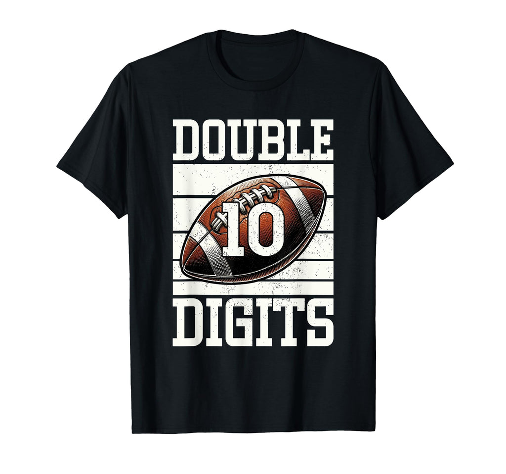 Double Digits Birthday Decorations 10 T-Shirt - Minimalist Print Men Women