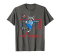 Born To Block Funny Raccoon Soccer T-Shirt - Graphic Print for Adults