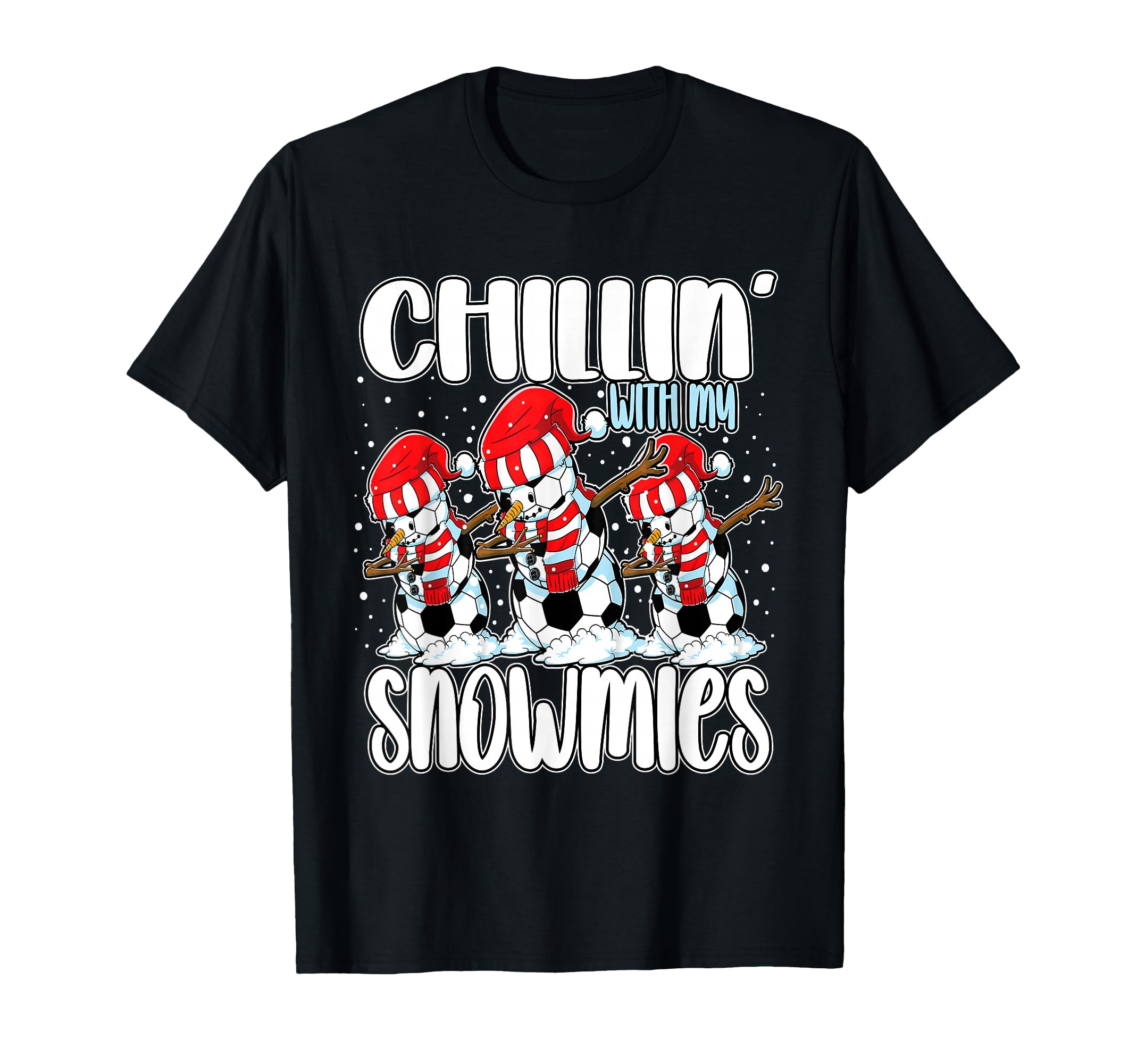 Chillin My Snowmies Funny Dabbing T-Shirt - Streetwear Style for Adults