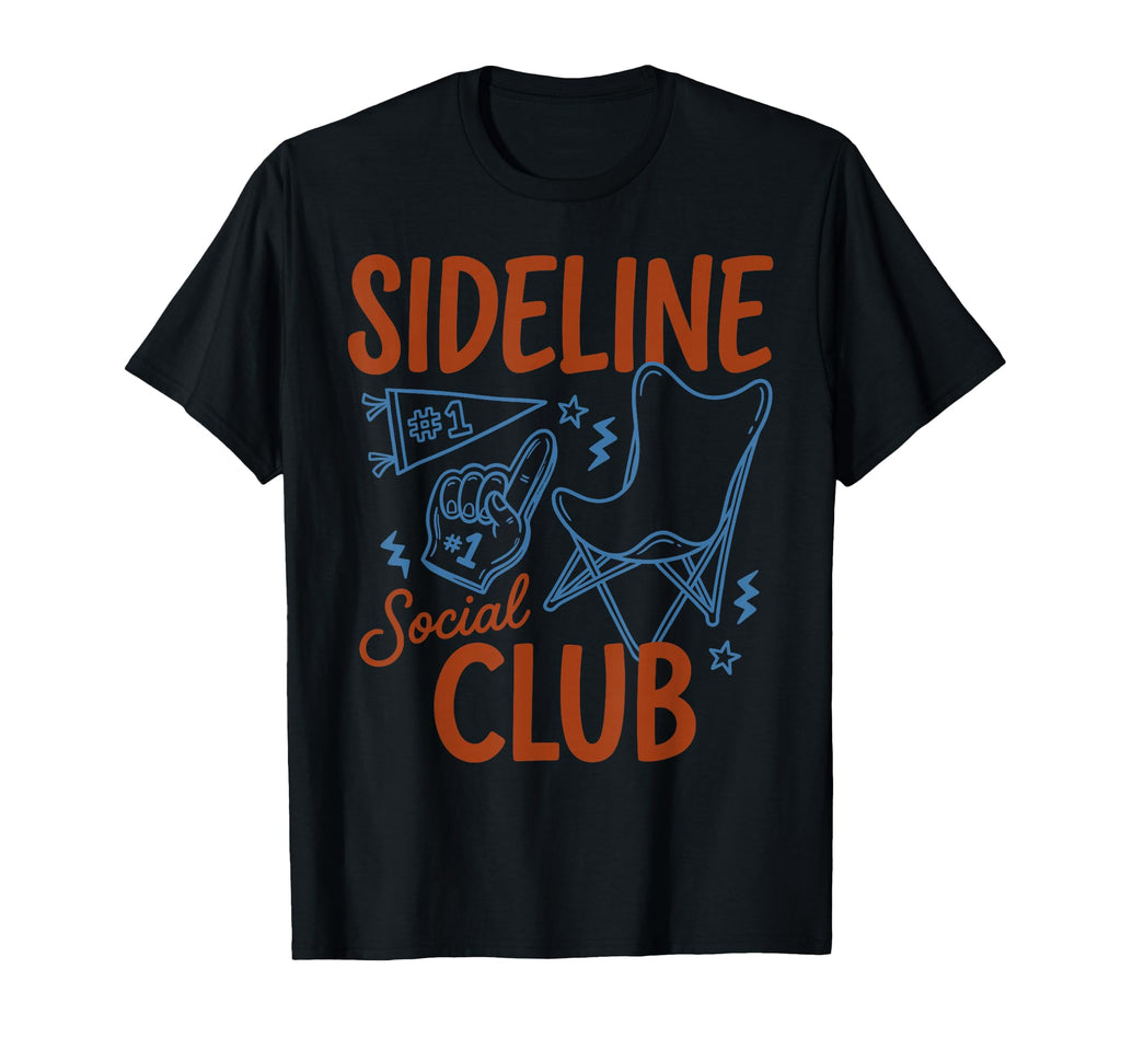 Sideline Social Club Soccer Mom Game T-Shirt - Fun Novelty Design Unisex
