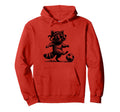Raccoon Playing Soccer Funny Sports Hoodie - Aesthetic Graphic Men Women