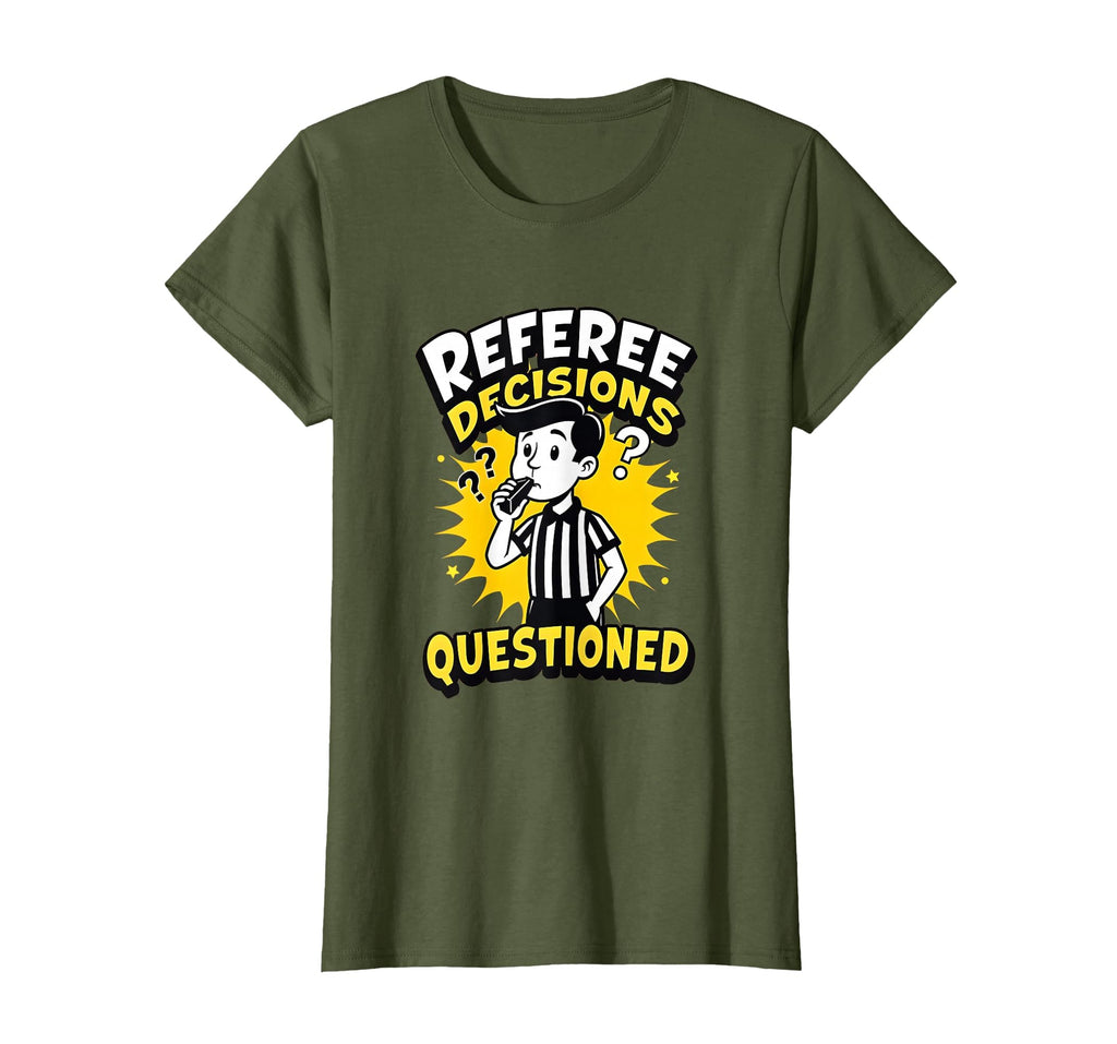 Referee Decisions Questioned T-Shirt - Casual Everyday Wear for Adults