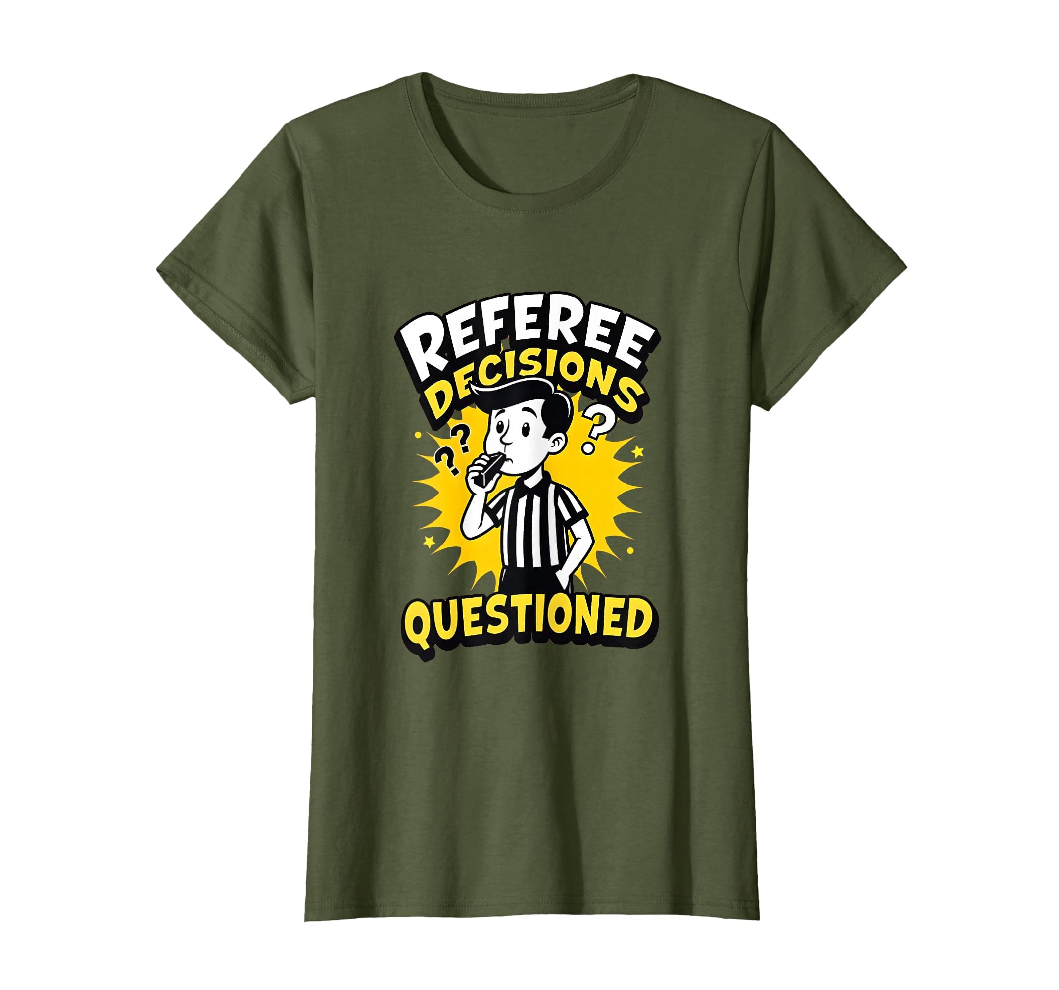 Referee Decisions Questioned T-Shirt - Casual Everyday Wear for Adults