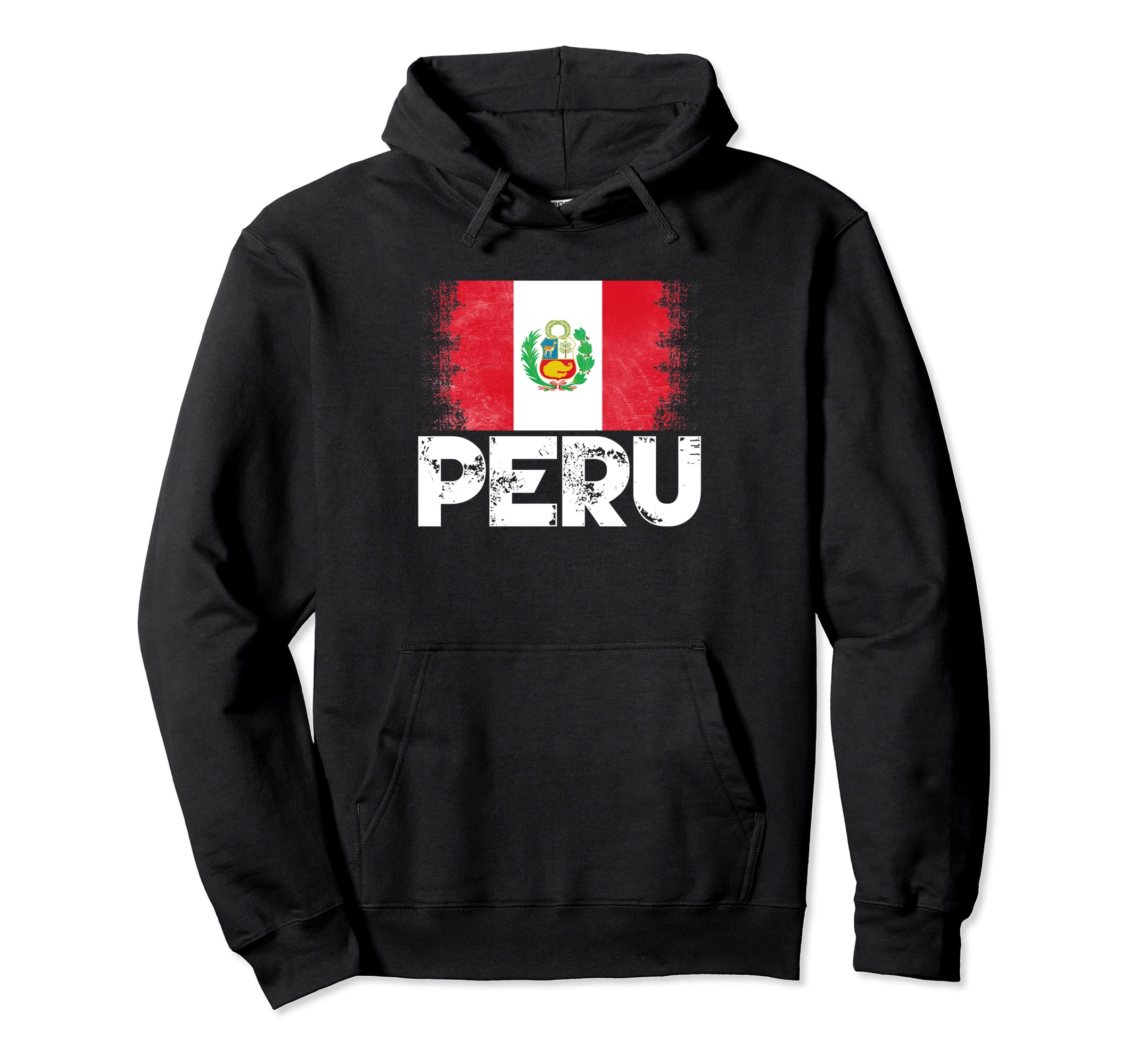 Peru Flag Football Soccer Team Pride Hoodie - Aesthetic Graphic for Adults