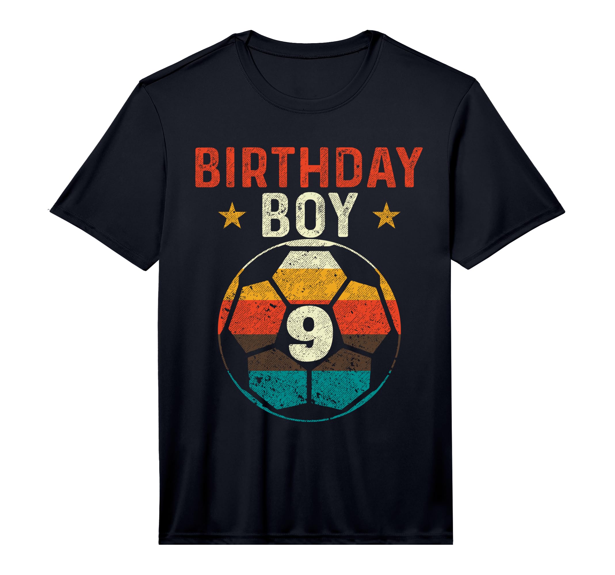 9Th Birthday Soccer Lover 9 Years Old T-Shirt - Graphic Print Men Women