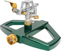 Hourleey Impact Sprinklers for Yard, Heavy Duty 360 Degree Rotating Pulsating Lawn Sprinkler with Metal Base for Garden Large Area, Water Coverage up to 5,800 Sq. Ft