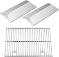 CGG-306 Heat Plates and Grill Grates Replacement for Home Depot Nexgrill 820-0033, Cuinart CGG-306, 820-0033M 820-0007B 820-0015 820-0007 820-0007G Stainless Steel Grill Flame Tamer