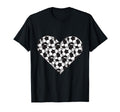 Soccer Play Heart Funny Valentines T-Shirt - Custom Art Print Unisex