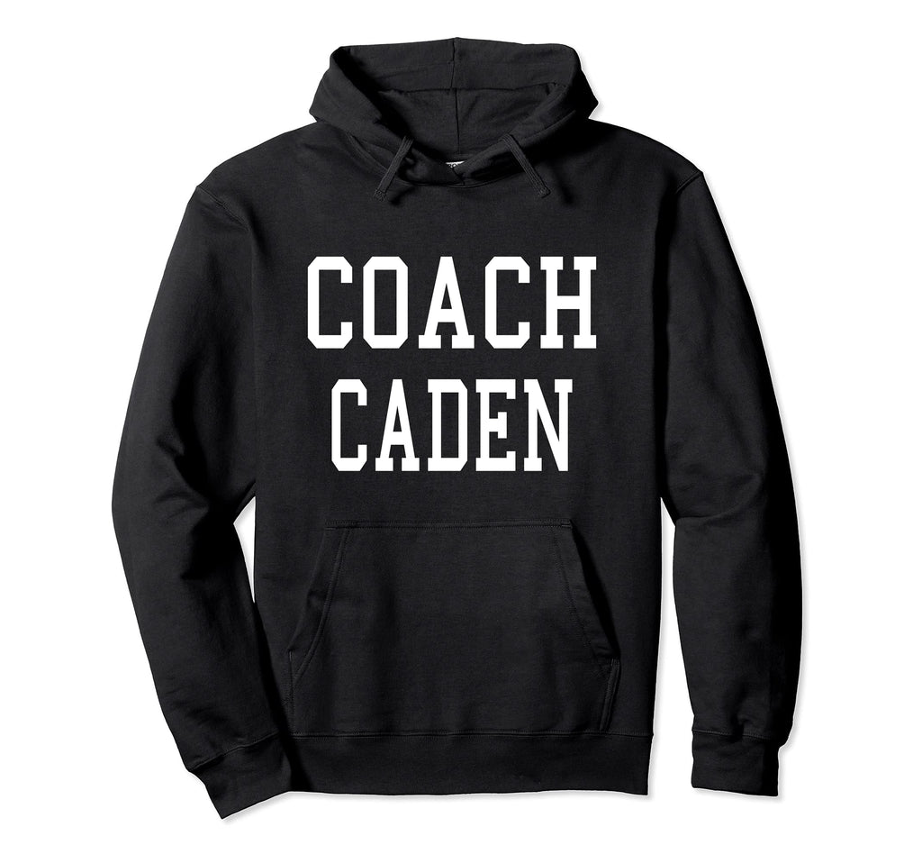 Coach Caden Custom Football Soccer Hoodie - Minimalist Print Men Women