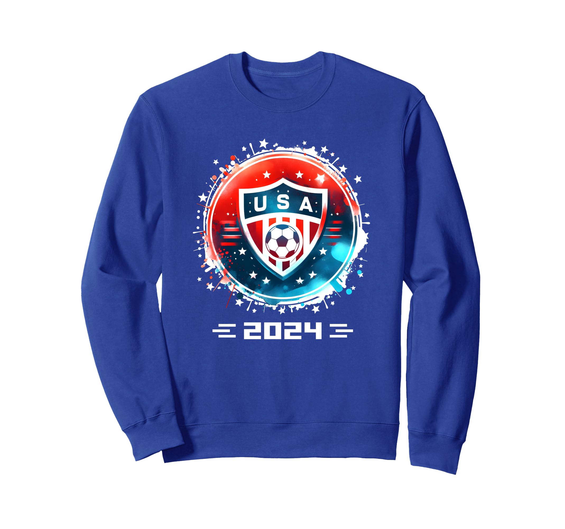 American Flag Soccer Soccer 2024 Sweatshirt - Graphic Print Men Women