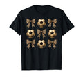 Soccer Mom Leopard Coquette Bows T-Shirt - Streetwear Style for Adults