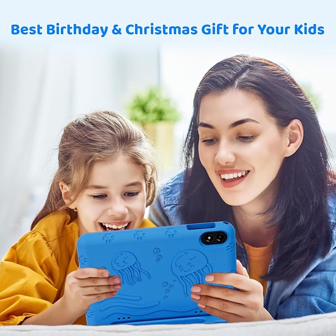 2025 Upgraded Android 14 Tablet, 10inch Kids Tablet, Octa-core CPU, 10GB+64GB+1TB Expand Tablets for Kids with Kids Space, Parental Control, 6000mAh Big Battery, HD Touchscreen Display Tableta