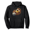 Hedgehog Soccer Player Animal Football Fan Hoodie - Unique Graphic Unisex