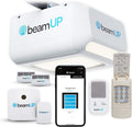 Centurion BU800 Two Car Smart Garage Door Opener, Ultra-Reliable 1-1/4 Horsepower Equivalent DC Motor, Integrated Edge-to-Edge 3000-Lumen LED, with Beam Home App for Smart Garage Control, White