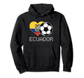 Ecuador Soccer Ecuadorian Flag Love Hoodie - Aesthetic Graphic for Adults