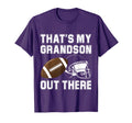 Thats My Grandson Out There Football T-Shirt - Minimalist Print for Adults