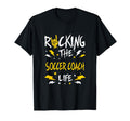 Rocking Soccer Coach Funny Soccer T-Shirt - Custom Art Print for Adults