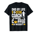 Dad Soccer Coach Coffee Lover T-Shirt - Trendy Graphic for Adults