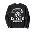 Ice Hockey Funny Hockey Goalie Sweatshirt - Fun Novelty Design for Adults