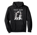 Train Hard Zombie Creepy Soccer Hoodie - Graphic Print for Adults