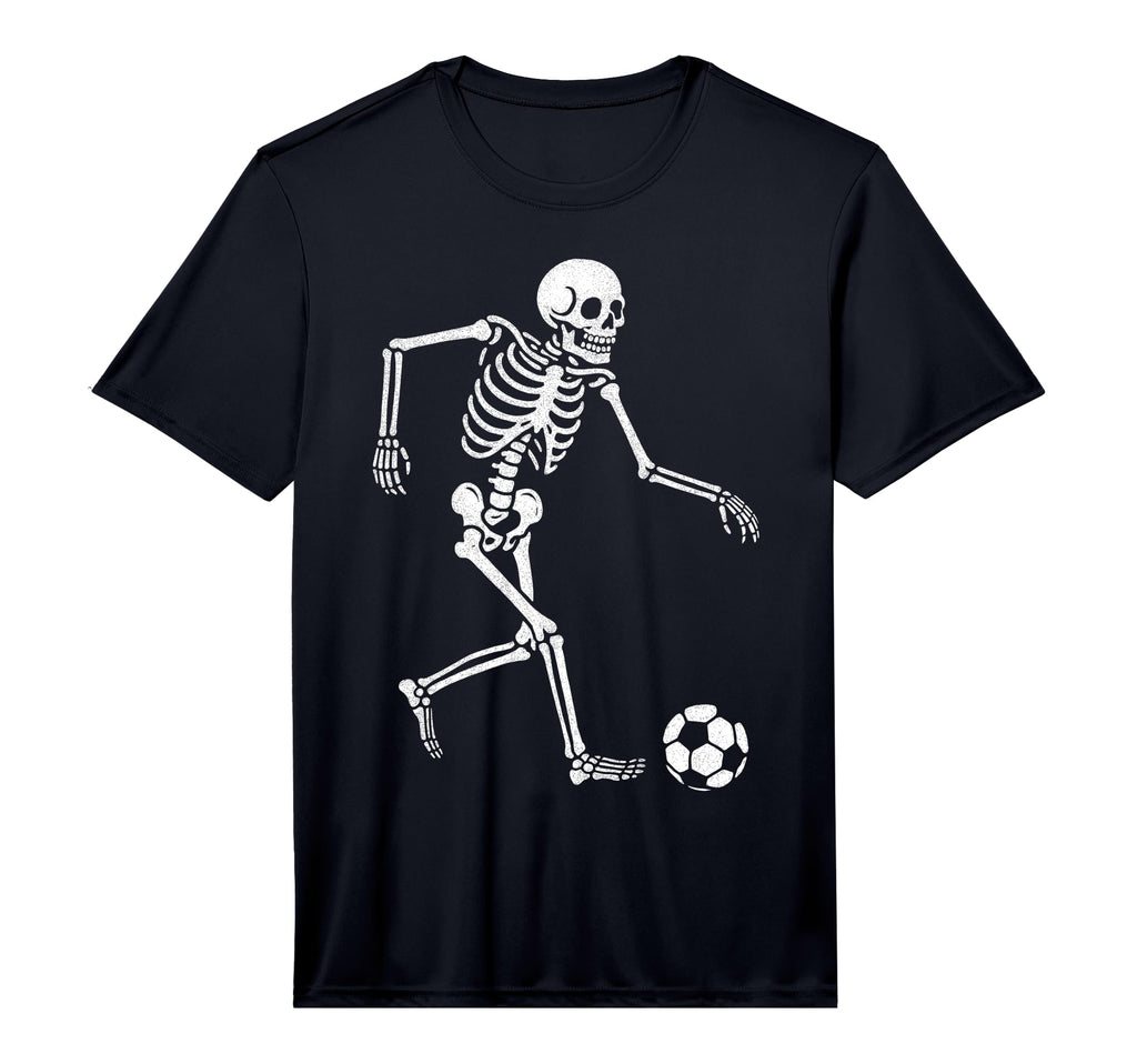 Soccer Skeleton Playing Soccer T-Shirt - Fun Novelty Design Men Women