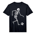 Soccer Skeleton Playing Soccer T-Shirt - Fun Novelty Design Men Women
