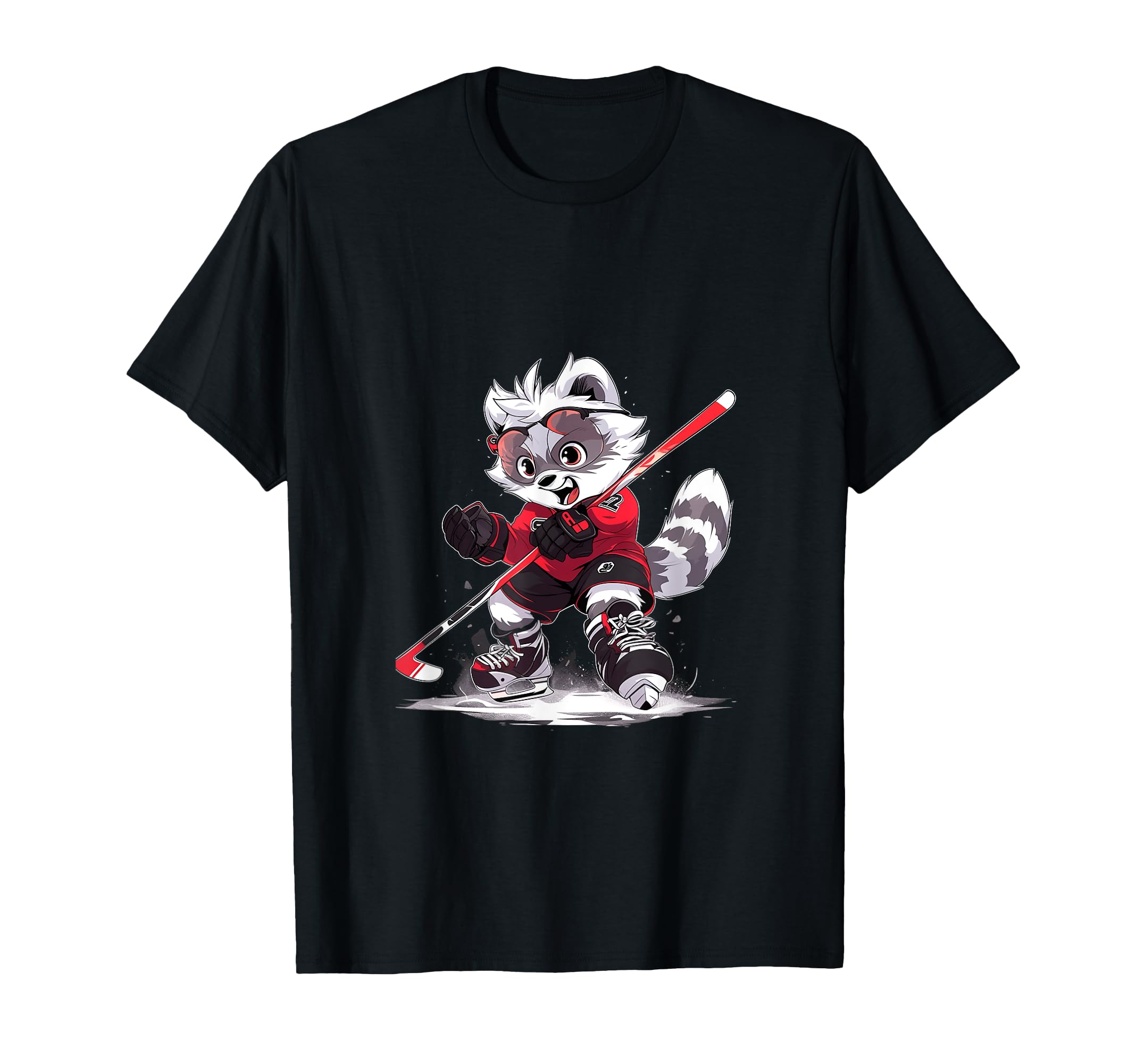 Ice Hockey Lemur Ice Hockey Player T-Shirt - Aesthetic Graphic Men Women