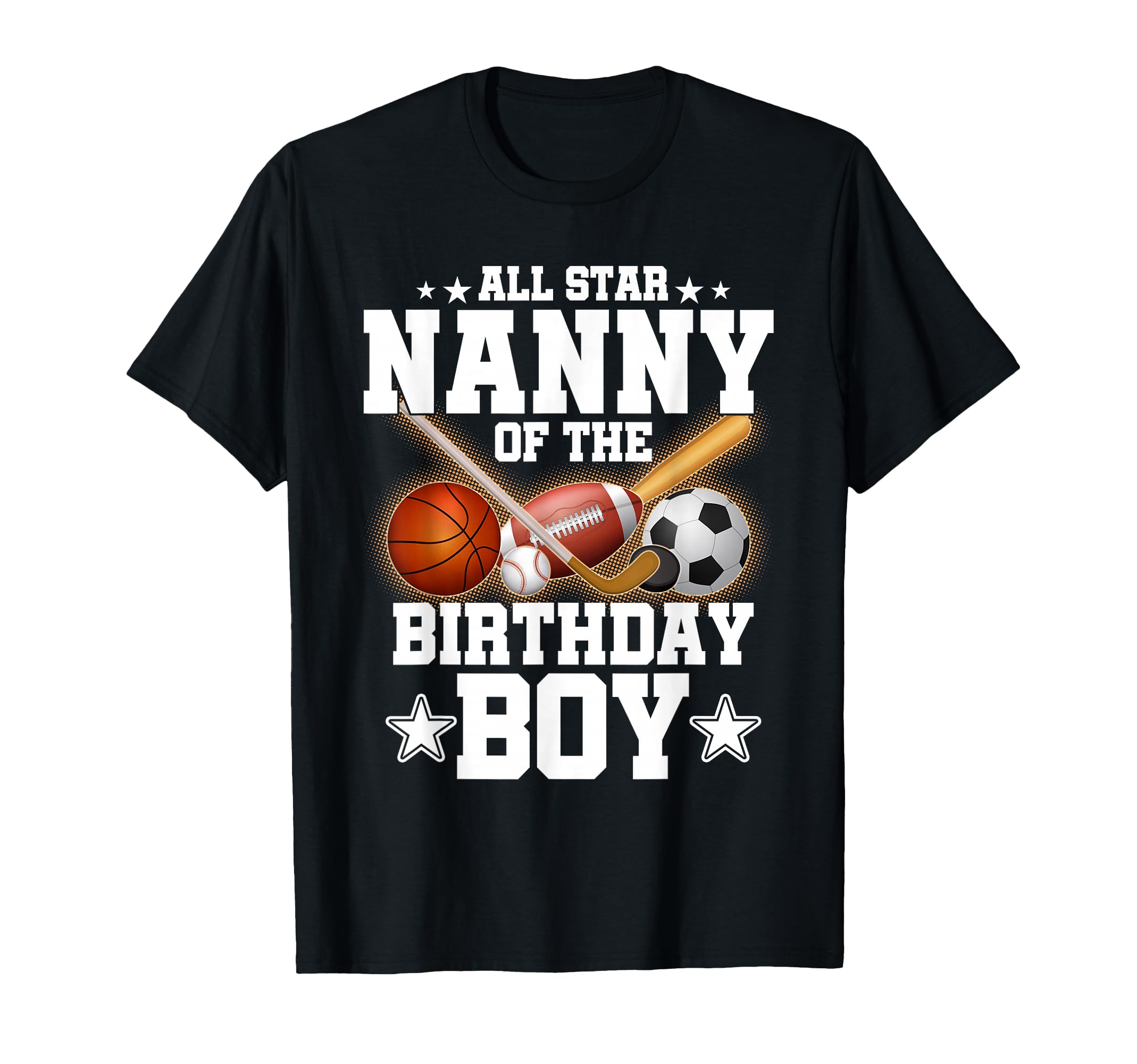 All Star Nanny Birthday Basketball T-Shirt - Unique Graphic Men Women