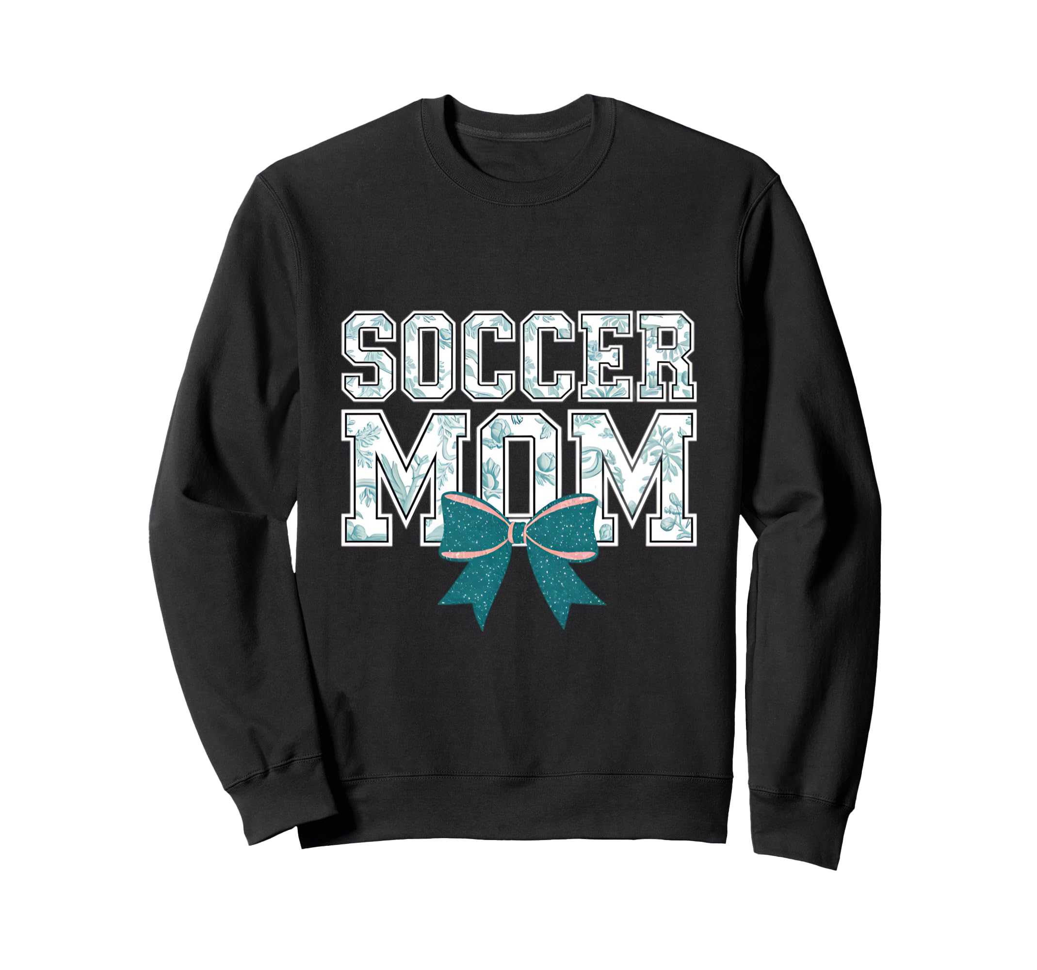 Soccer Mom Coquette Bow Mothers Day Sweatshirt - Graphic Print for Adults