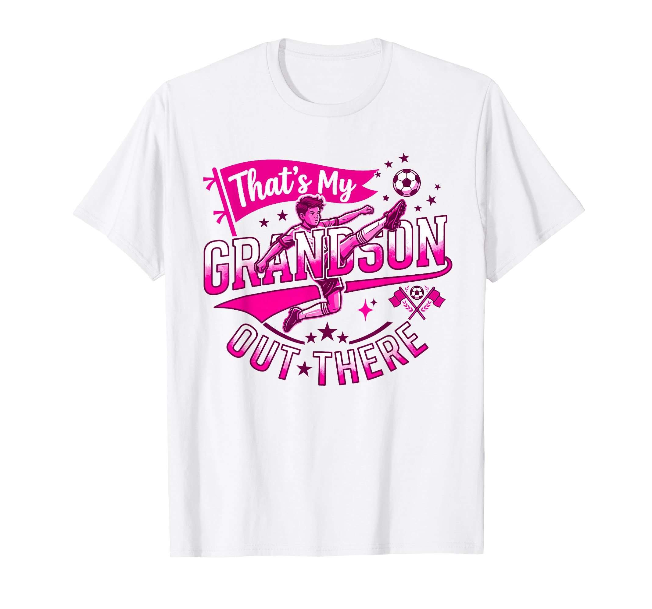 Thats My Grandson Out There Proud T-Shirt - Trendy Graphic for Adults