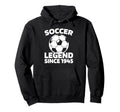 Birthday Team Player Sports Soccer Born Hoodie - Fun Novelty Design Unisex