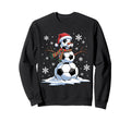 Soccer Snowman Soccer Player Sweatshirt - Fun Novelty Design Men Women