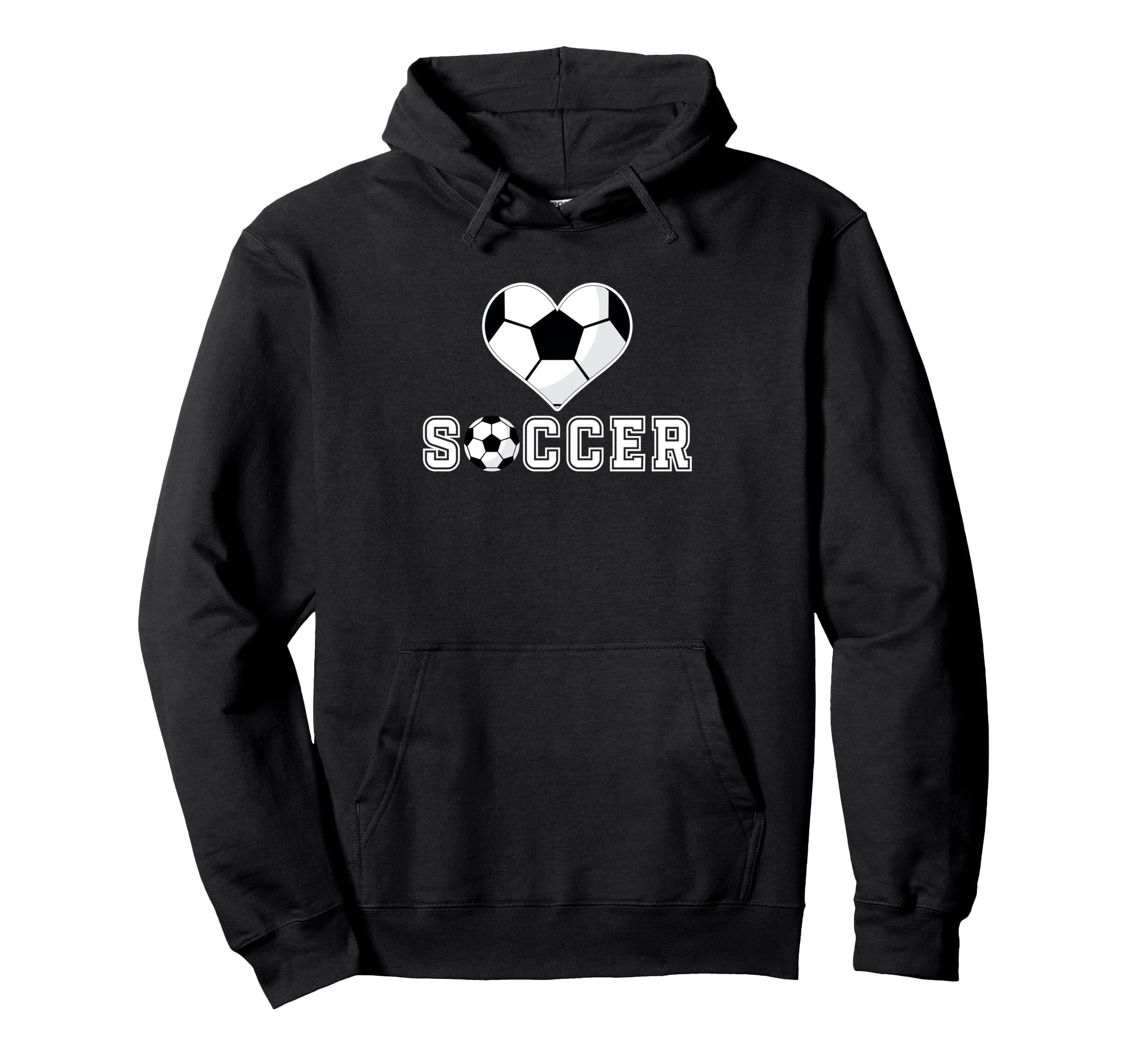 Heart Soccer Passionate Fan Hoodie - Aesthetic Graphic for Adults