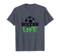 Soccer Is Life Passionate Fan Sports T-Shirt - Custom Art Print Unisex