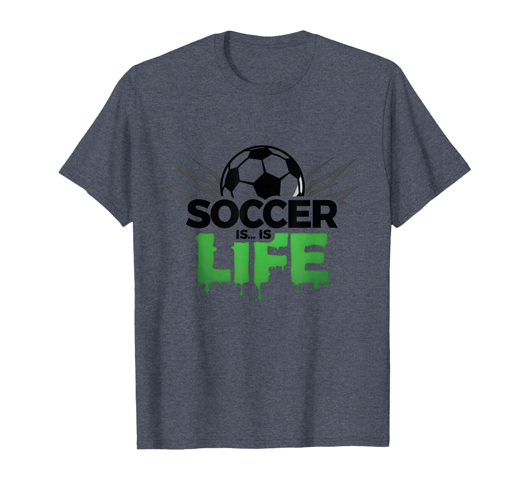 Soccer Is Life Passionate Fan Sports T-Shirt - Custom Art Print Unisex