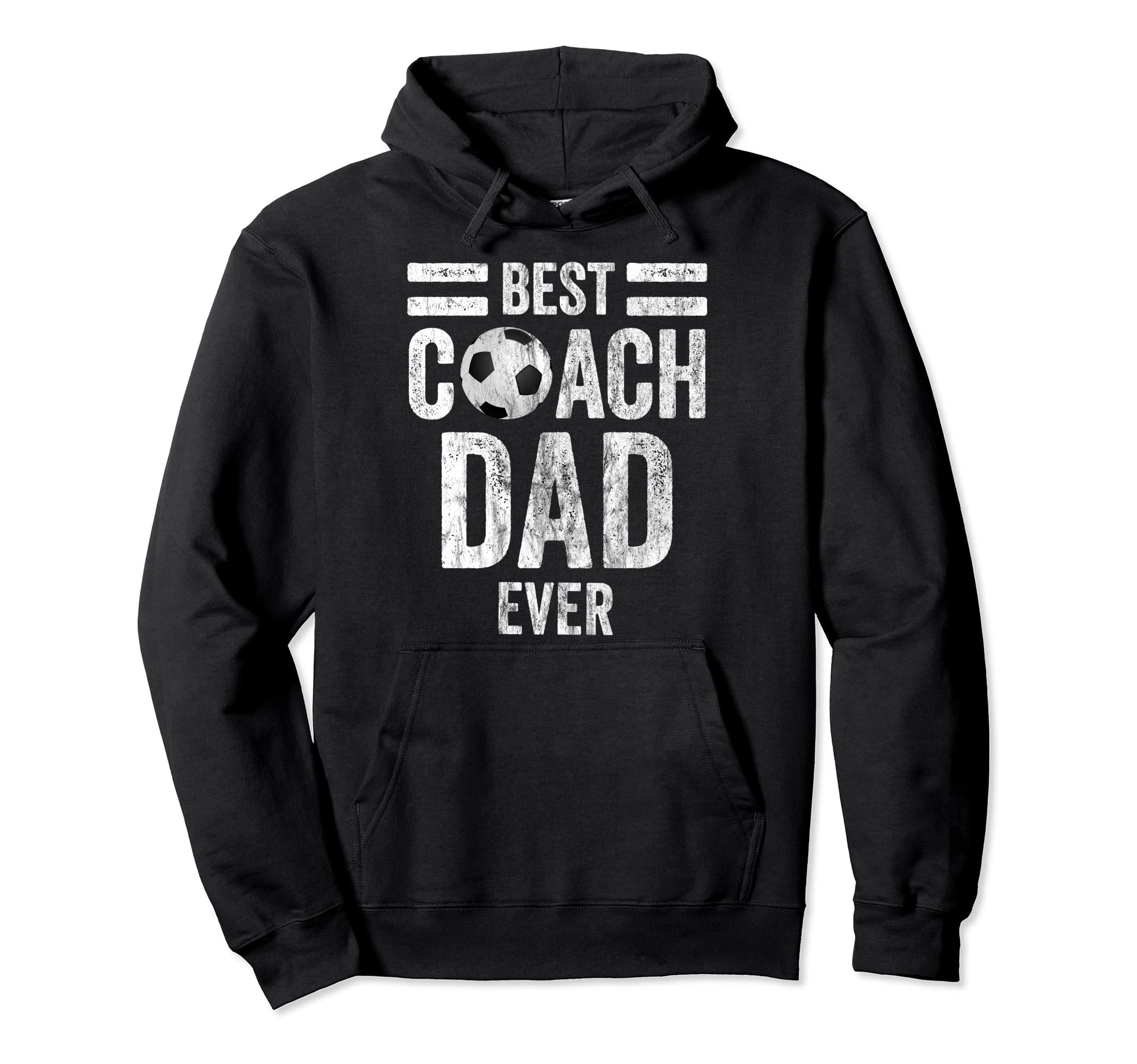 Dad Soccer Coach Best Coach Dad Ever Soccer Hoodie - Graphic Print Unisex