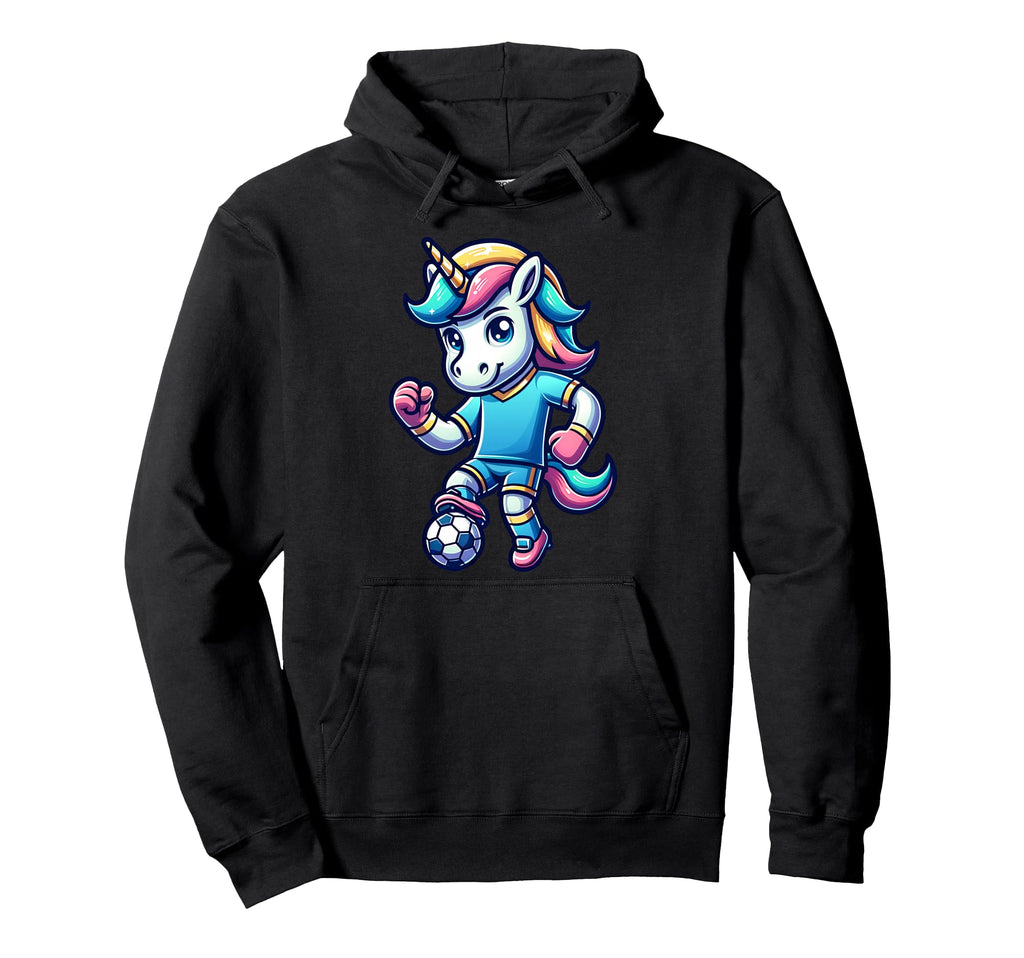 Footballer Unicorn Fans Soccer Team Hoodie - Aesthetic Graphic Men Women
