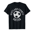 Scotland County Soccer Distressed T-Shirt - Fun Novelty Design for Adults