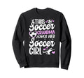Soccer Grandma Loves Her Soccer Sweatshirt - Novelty Apparel for Adults