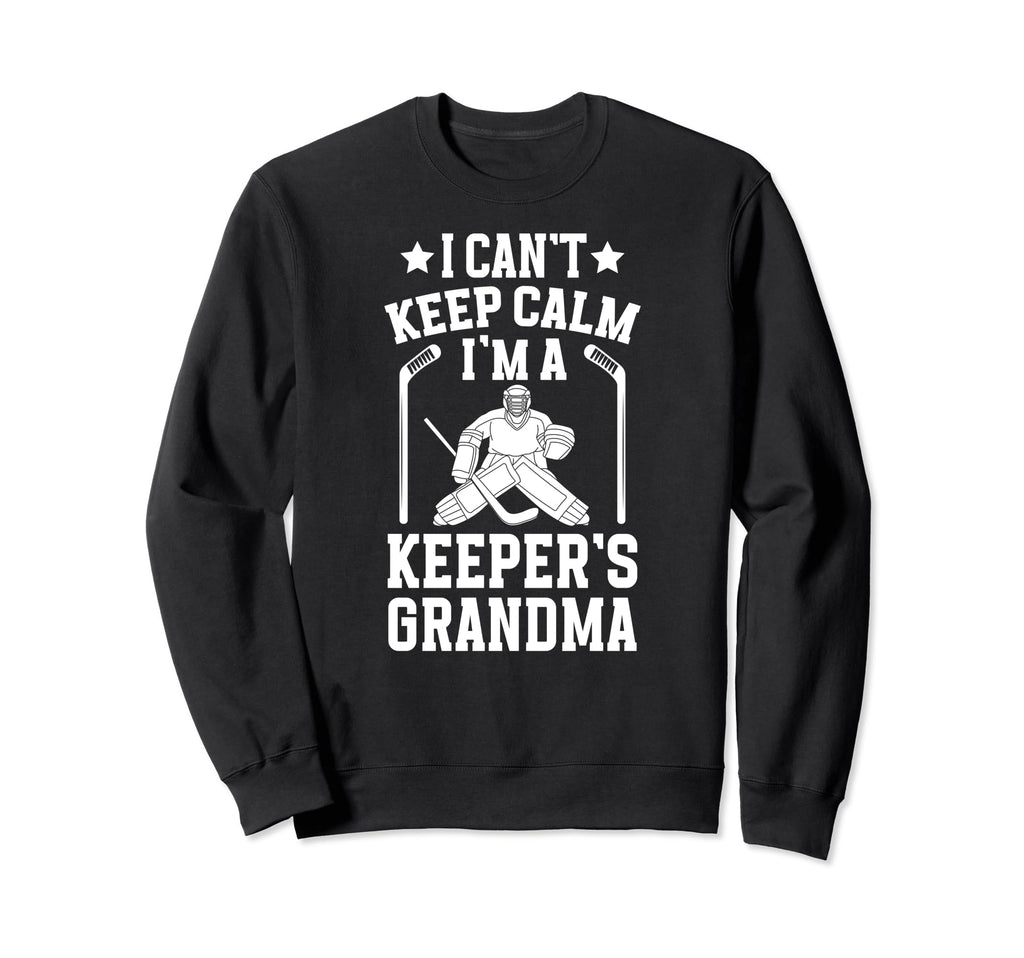 Im Hockey Keeper Grandma Ice Hockey Sweatshirt - Trendy Graphic for Adults