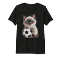 Soccer Cat Just Who Loves Birman Win Game T-Shirt - Trendy Graphic Unisex