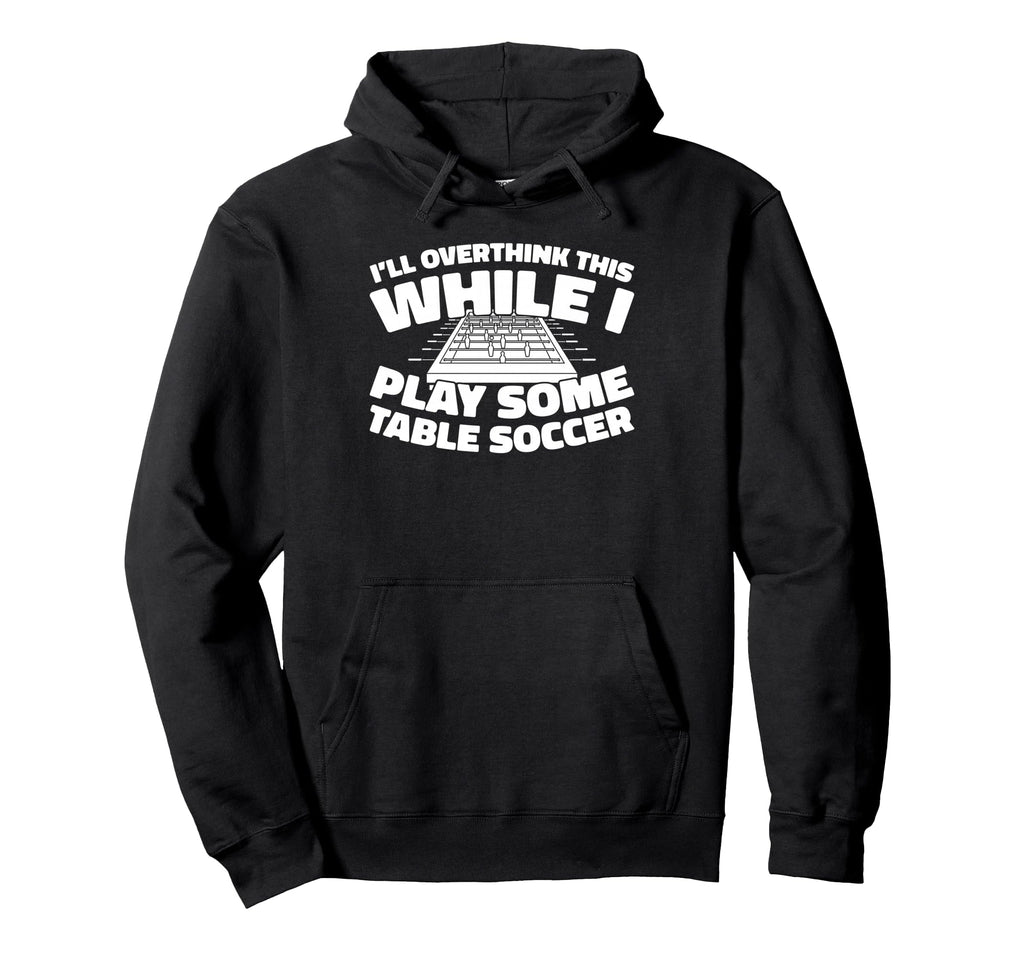 Foosball Kicker Table Soccer Hoodie - Minimalist Print for Adults