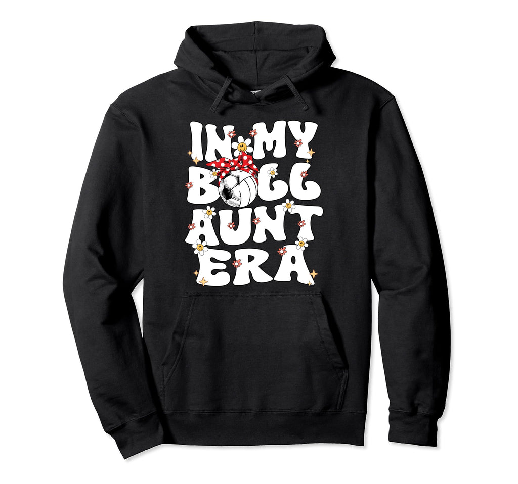 My Ball Aunt Era Groovy Soccer Hoodie - Minimalist Print Men Women