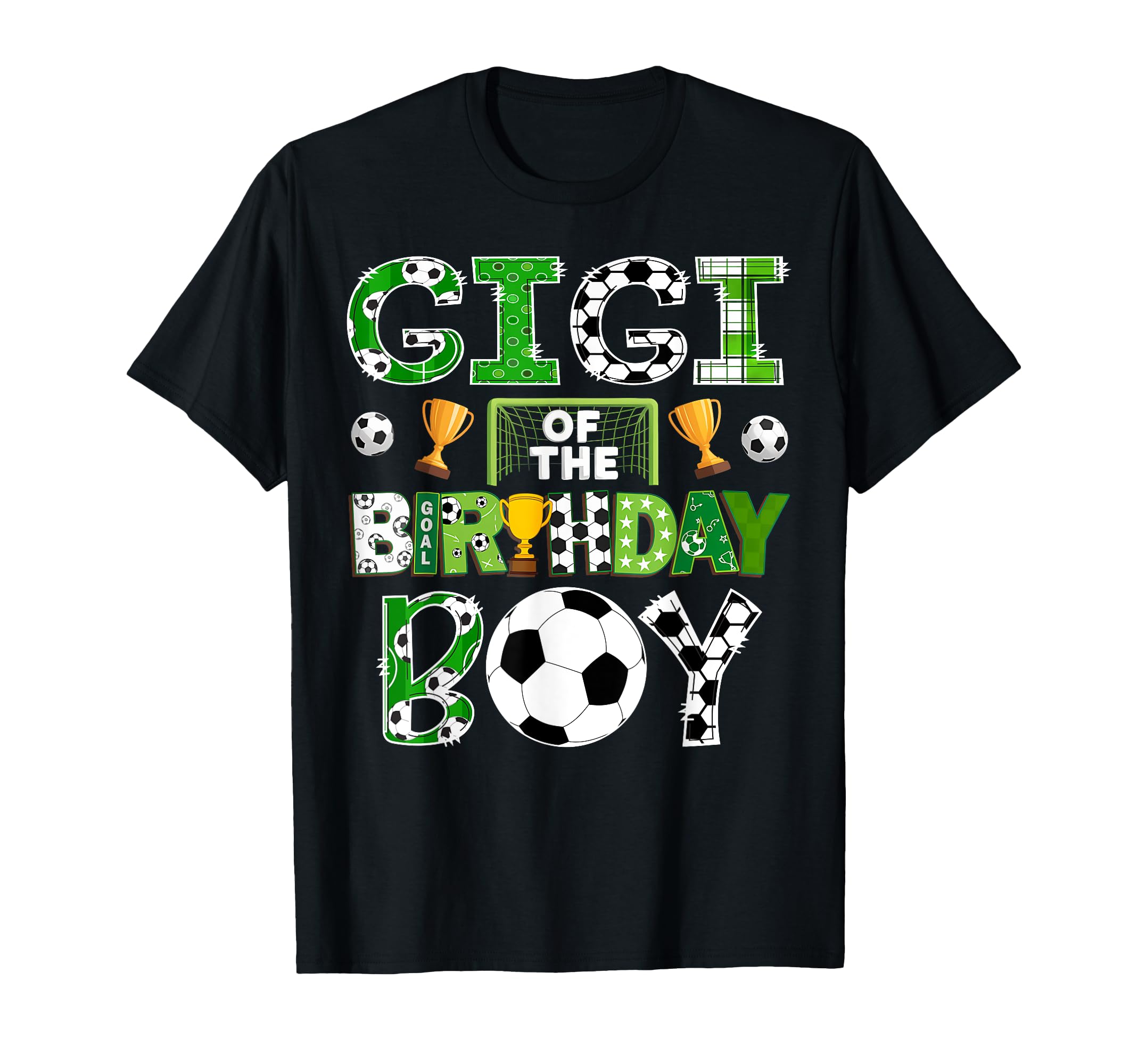 Gigi Birthday Soccer Player Game Day T-Shirt - Graphic Print Unisex