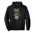 Funny Raccoon Soccer Hoodie - Trendy Graphic Unisex