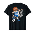 Dabbing Soccer Greece Jersey Greek T-Shirt - Unique Graphic for Adults